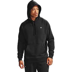 Under Armour Men Rival Fleece Hoodie, Men's running hoodie with loose fit, warm hooded jumper for men, large black £25 @ Amazon