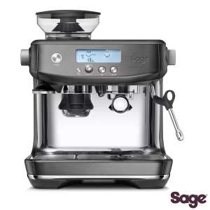 Sage Barista Pro Coffee Machine with integrated grinder in Black Stainless Steel SES878BST