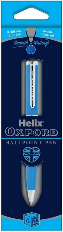 Helix Oxford Ombre Premium Ballpoint Pen - Blue /Black / Light Blue / Gold - Sold By Deal Berry FBA