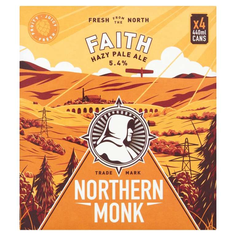 Northern Monk Faith Hazy Pale 440ml 4 Pack - Failsworth