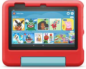 Fire 7 Kids tablet | 7" display, ages 3–7, 16 GB, Red - £79.99 @ Amazon