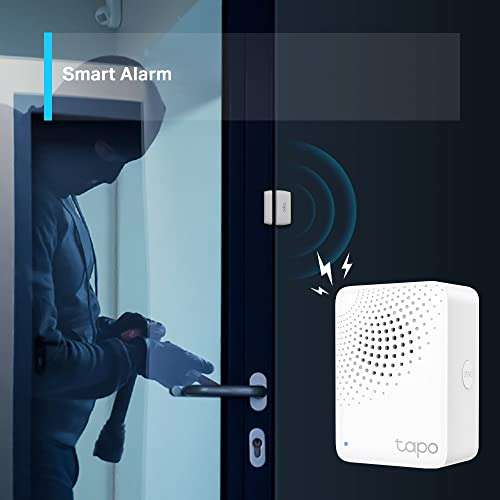 Tp-Link Tapo H100 Smart Iot Hub with Chime, 3 in 1 Smart Iot Hub + Alarm + Ring Chime - £13.49 - Sold by Amazon @ Amazon