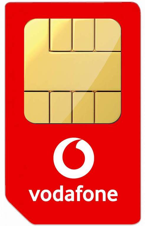 Vodafone Sim Only Unlimited Minutes ,Texts & 120GB Data (5G) £14 Per Month / 12 Months + £78 Cashback