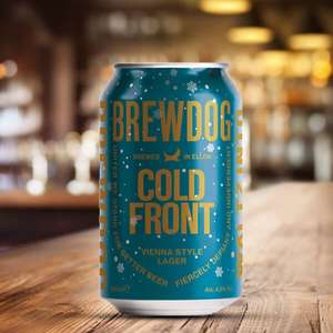 3 24-Packs of Brewdog Cold Front Vienna Style Lager 330ml Beer Cans (using code)