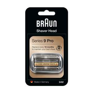 Braun Electric Shaver Head Replacement - Part 94M, Silver