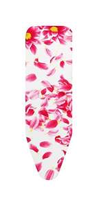 Brabantia Size C (124 x 45cm) Ironing Board Cover with Durable 2mm Foam Layer (Pink Santini) Easy-Fit, 100% Cotton £8.65 @ Amazon