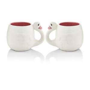 Set of 2 Ceramic Swan Character Mugs (500ml) £2.99 delivered @ Swan