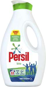 Persil Bio stain removal first time Laundry Washing Liquid Detergent53 wash 1.43L- £6.51 / £6.18 S&S or £4.55 with 15% voucher @ Amazon