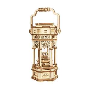 3D Wooden Puzzle Music Box Model Kits, Victorian Lantern Mechanical Music Box - £20.70 with voucher sold by Ruober, Dispacted by Amazon