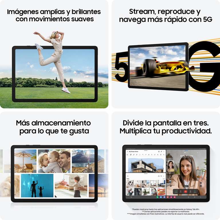 Samsung Tab A9+ 128gb 8gb (Spanish version)
