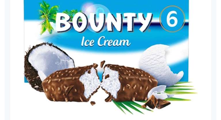 6Pk Bounty Ice Cream