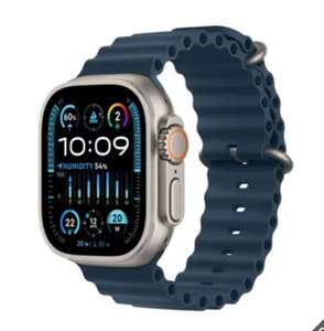 Apple Watch Ultra 2 GPS + Cellular 49mm Titanium Case with Blue Ocean Band Model: MREG3B/A (In-Store)