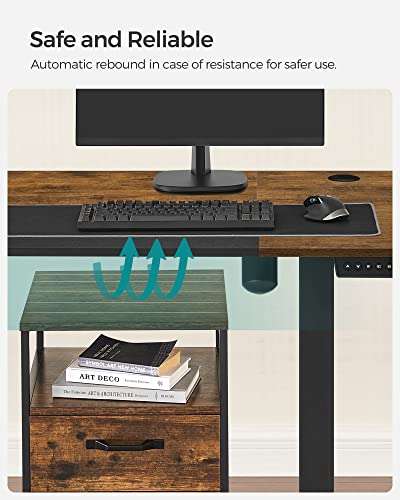 Songmics Electric Standing Desk, Height Adjustable - £144.49 Sold & Dispatched By Songmics @ Amazon