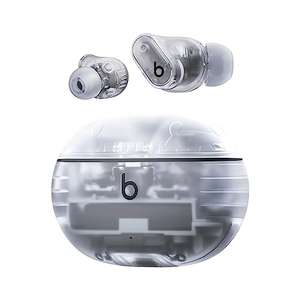 Beats Studio Buds + (2023) True Wireless Noise Cancelling Earbuds, Enhanced Apple & Android Compatibility – Transparent