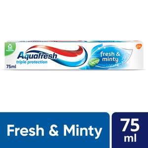 Aquafresh Toothpaste Triple Protection Fresh & Minty, 75 ml (Pack of 2) | £2.40 for 3 | £4 for 5 | or 78p each