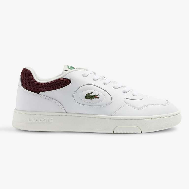 Lacoste Men’s Linset Leather Trainers (Sizes 6.5-12) - Free C&C