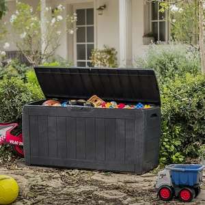 Keter Hollywood Garden Storage Box in Anthracite - Free Click & Collect