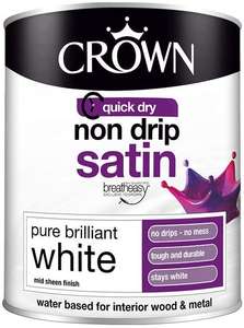 Crown Retail Non Drip Satin 0.75L - £5 @ Amazon