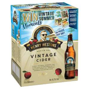 Henry Westons Medium Dry Vintage Cider 8.2% 6x500ml