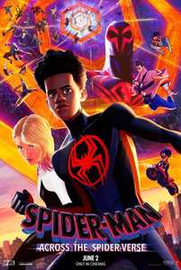 Movies For Juniors: Spiderman Across The Spiderverse - per ticket + Booking Fees Saturday 9th/Sunday 10th September