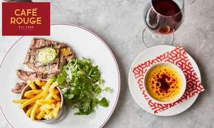 Cafe Rouge 3 course meal for 2 - £28.95 - 23 locations through Groupon