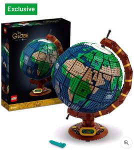 LEGO Ideas 21332 The Globe Spinning Model (£145 w/ sign up code) / Ideas 21327 Typewriter £172 (£167 w/sign up code) - Free Click & Collect