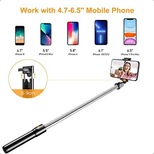 Gritin Selfie Stick, 3 in 1 Bluetooth Selfie Stick Tripod £6.04 @ Dispatches from Amazon Sold by ACCER TRADING LIMTED LTD