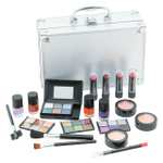 The Color Workshop - Bon Voyage Makeup Set - Fashion Train Case With Complete Professional Makeup Kit For Eyes, Face, Nails And Lips