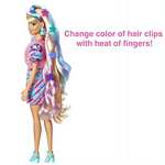 Barbie Totally Hair Star-Themed Doll, 8.5 inch Fantasy Hair, Dress, 15 Hair & Fashion Play Accessories - £8.85 @ Amazon