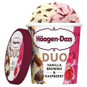 Haagen Dazs Duo Vanilla Brownie & Raspberry ice cream 420ml - £3 (Clubcard price) @ Tesco