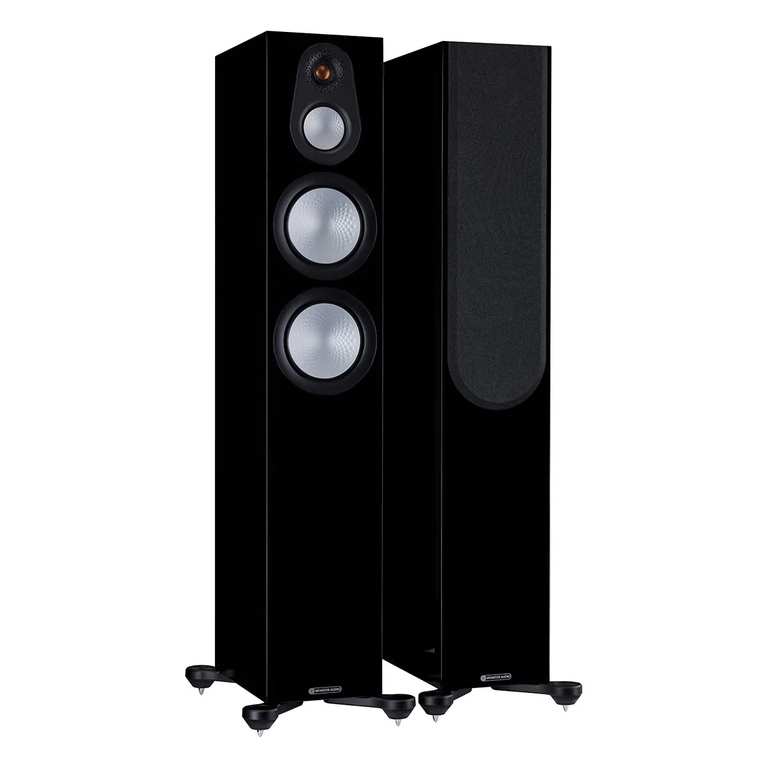 Monitor Audio Silver 300 7G Floorstanding Speakers - Black Gloss or Natural Walnut
