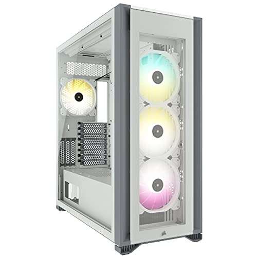 Corsair iCUE 7000X RGB Full-Tower ATX PC Case (Four Included 140mm RGB Fans) White - £194.28 @ Amazon