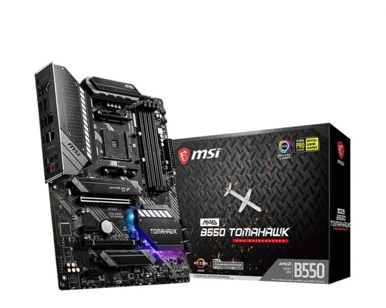 MSI MAG B550 TOMAHAWK DDR4 ATX Motherboard £114.99 + £3.49 delivery at Ebuyer
