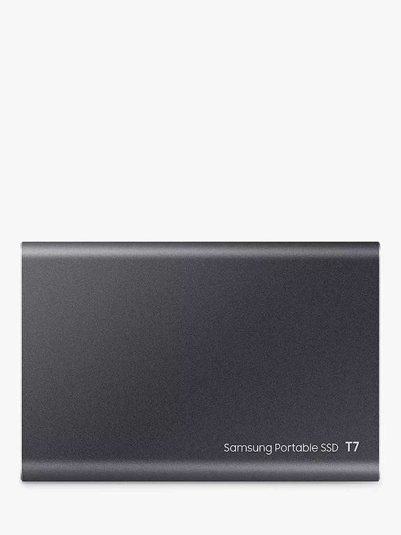 Samsung T7 Portable Solid State Drive, USB 3.2, 1TB, Titan Grey or Blue + 3 Year Warranty