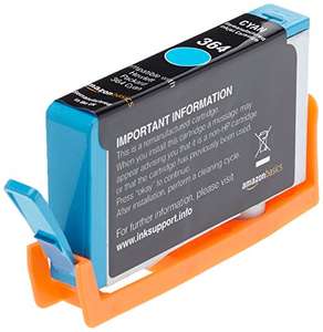 Amazon Basics Remanufactured Ink Cartridge Replacement for HP 364 (Cyan)
