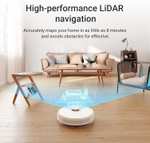 Dreame D10 Plus Robot Vacuum Cleaner and Mop with 2.5L Self Emptying Station, LiDAR Navigation Obstacle Detection Editable Map, white