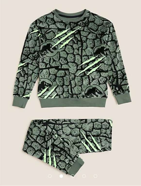 Jurassic World Velour Pyjamas (6-16 Yrs) Free Click & Collect £7.50 @ Marks & Spencer