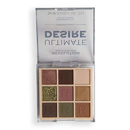 Revolution Ultimate Desire Shadow Palette Stripped Khaki Eyeshadow (Also On Buy 2, Get 1 Free)