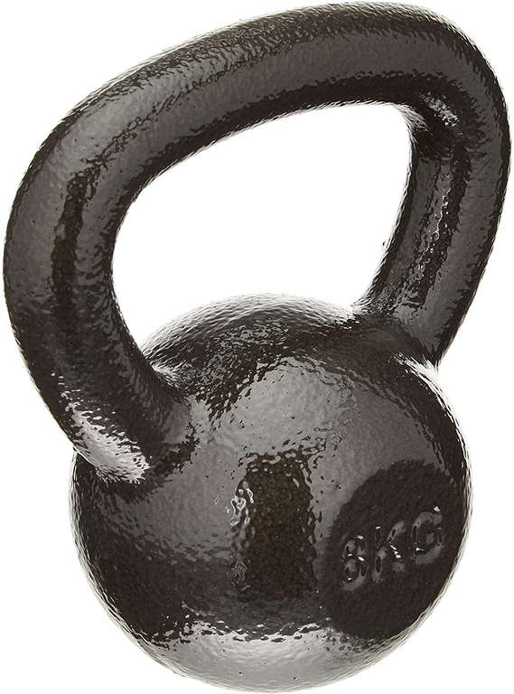 Amazon Basics Cast-Iron Kettlebell with Textured and Painted Surface, Black, 20kg / 44lbs £33.89 Prime Day @ Amazon