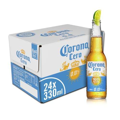 Corona Cero Alcohol Free Lager Beer 24 pack 0% ABV - £17.85 @ Amazon
