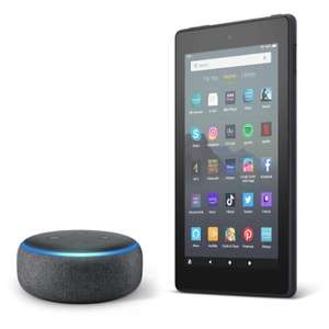 Amazon Fire 7 tablet PLUS Echo Dot 3rd Gen £54.93 delivered @ QVC