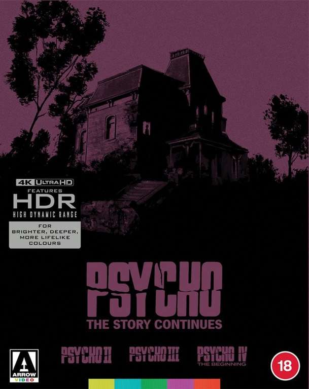 Psycho - the Story Continues: Psycho II, Psycho III, Psycho IV: The Beginning 4k UHD