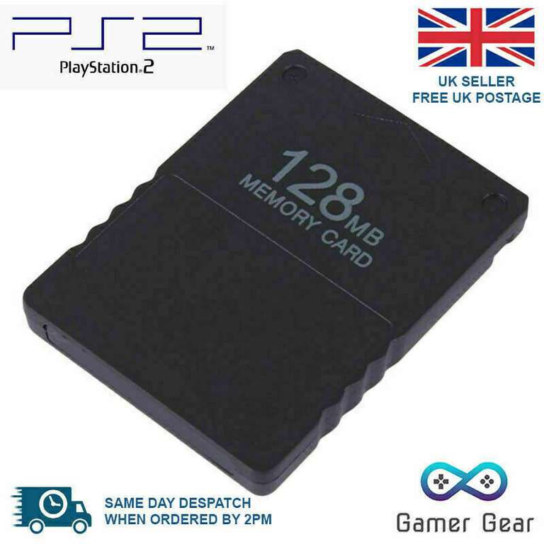 128MB PS2 Memory Card Data Stick for Sony Playstation 2 - New - Sold by Gamer Gear