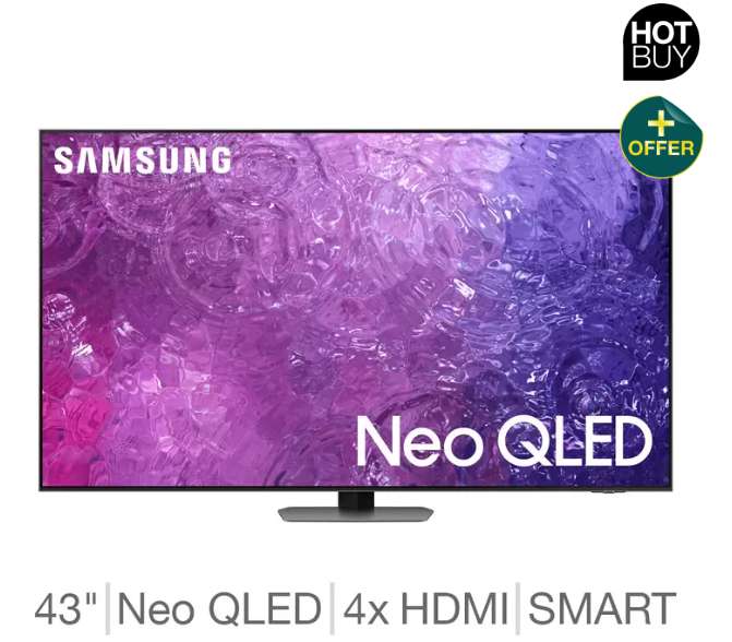 Samsung QE43QN93CATXXU 43 Inch Neo QLED 4K Ultra HD Smart TV with shipping + Disney plus for 6 months