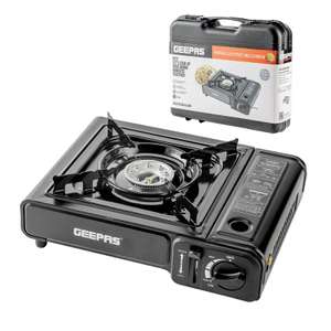 Geepas Single Burner Camping Gas Stove With Carry Case W/Code