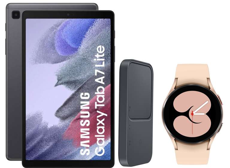 Samsung Galaxy A7 Tab Lite 32GB Tablet + Watch4 40mm + Wireless Charger Duo - £244.93 / £202.43 With Trade In Of Smart Watch @ Samsung EPP
