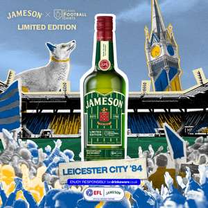 Jameson Irish Whiskey x Leicester City ’84 Football Limited Edition Bottle, 70cl