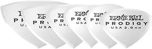 Ernie Ball Prodigy Guitar picks White 2mm 6pack - £8.51 / 1.5 mm Black Multipack Prodigy Picks 6-pack £9.75 @ Amazon