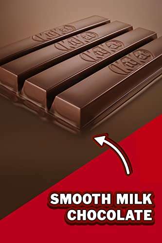 KITKAT 4 Finger Milk Chocolate Bar - 24 x 41.5g Biscuit Bars £6.75 @ Amazon