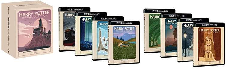 Harry Potter Complete 8-Film Sets (4K UHD + Blu-ray) [Dumbledore Art Edition £37.15/Travel Art Edition £43.38/Standard £47.53] @ Amazon It